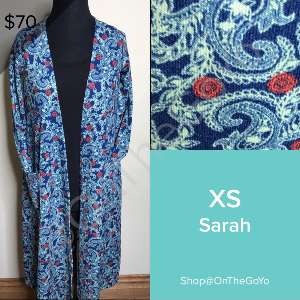 LLR Sarah Cardigan-full length, long sleeve, duster style cardigan.